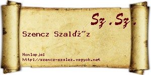 Szencz Szaléz névjegykártya